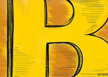 bitcoin price. illustration.