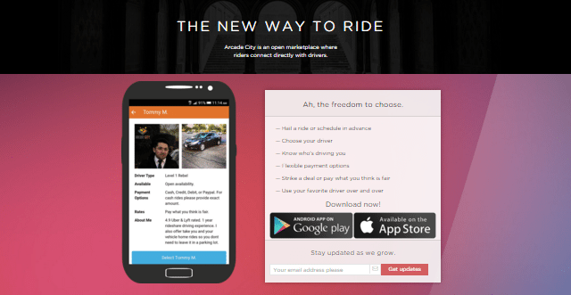 arcade city ride sharing