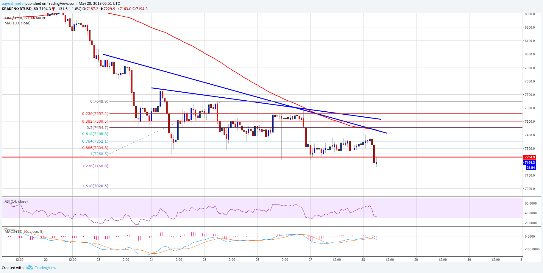 Bitcoin Price Analysis BTC USD