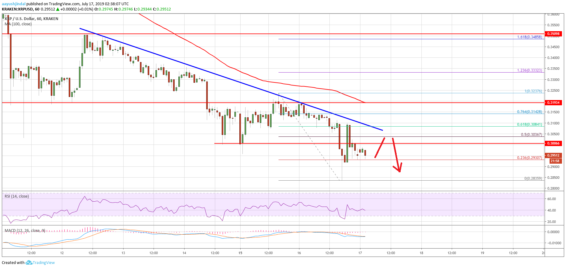 Ripple Price Analysis XRP Chart