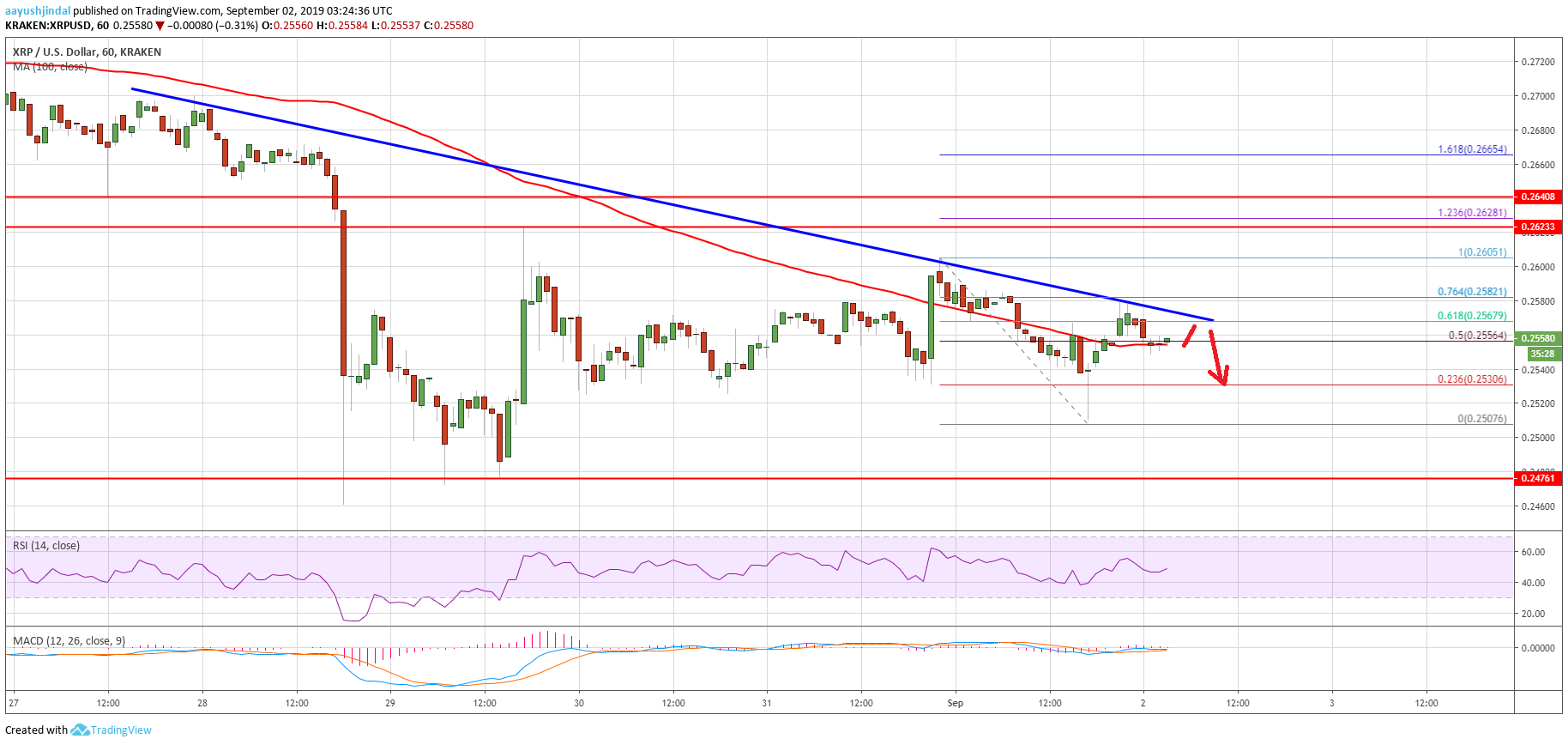 Ripple Price Analysis XRP Chart