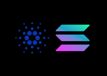 Picture of a Cardano and Solana logo side by side