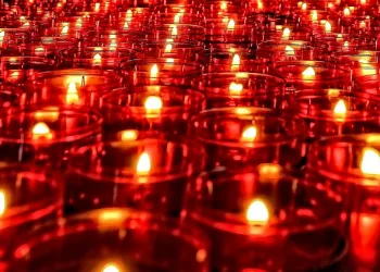 ARK, dozens of red candles