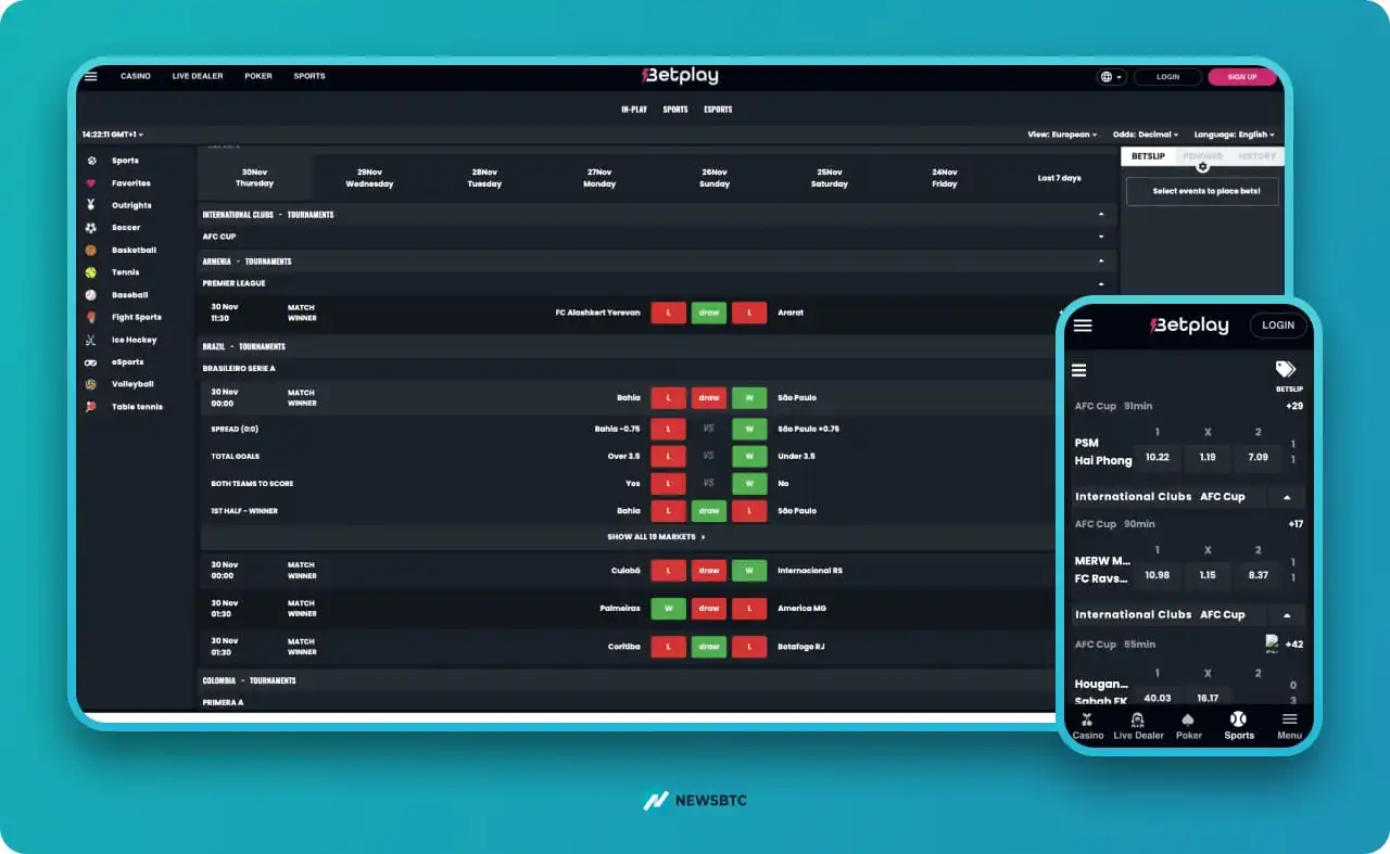 Betting strategies at Betplay Casino