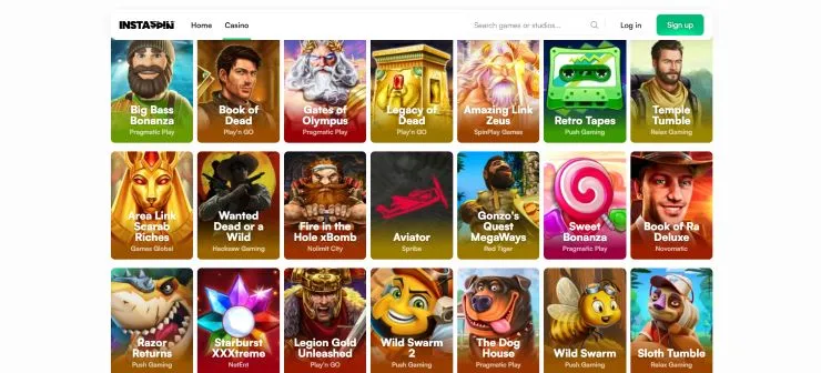 instaspin slot games