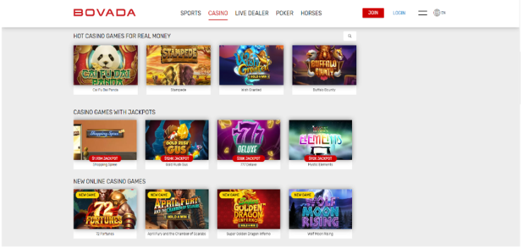 bovada new online casino games