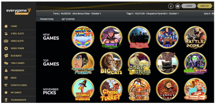 everygame new games and top game screenshot