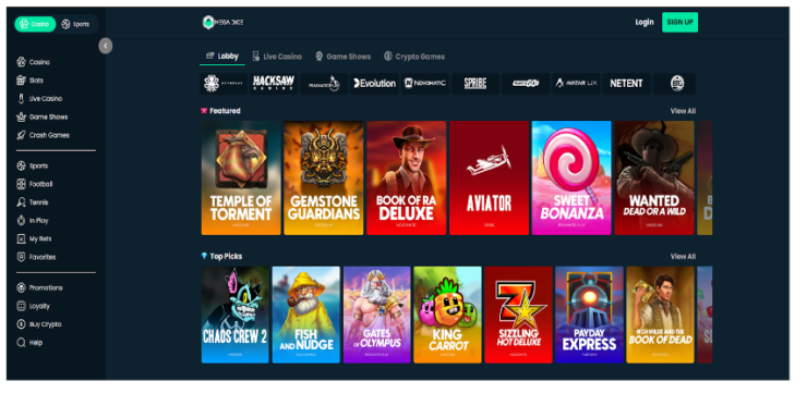 mega dice top picks among casino games