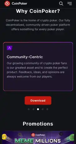 CoinPoker mobile site