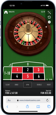 instant casino roulette