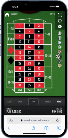 instant casino roulette