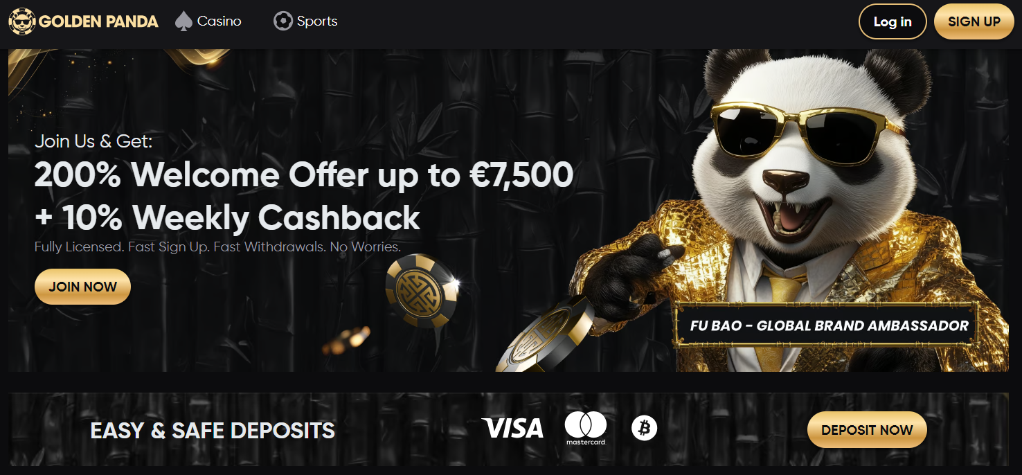 Platební metody na Golden Panda