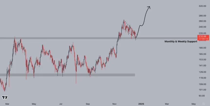 Solana successfully holding monthly/weekly support 