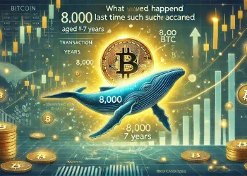 Bitcoin Whale Moves 8,000 BTC Aged 5-7 Years – What Happened Last Time