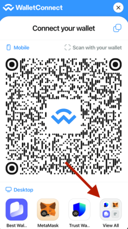 솔락시 프리세일 지갑 연결 중 지갑 모두 보기 옵션