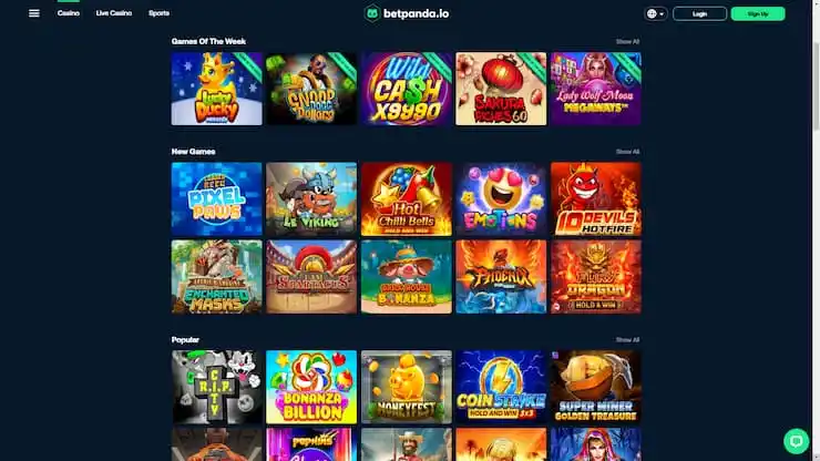 betpanda ethereum casino games