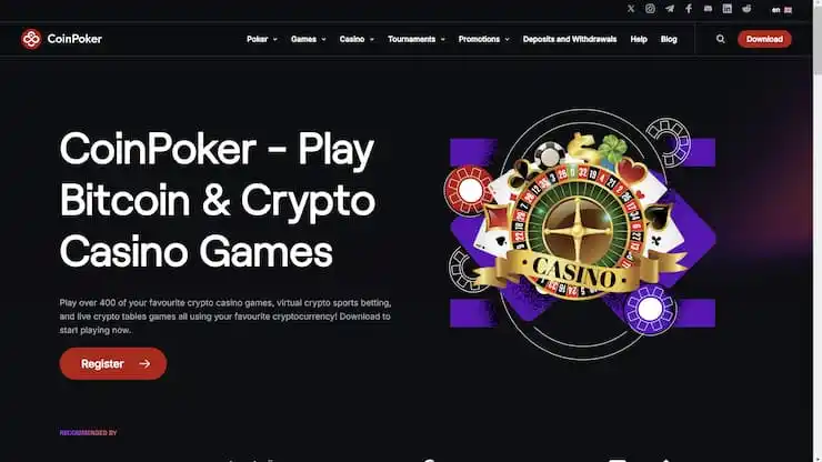 coinpoker review of this poker site and crypto casino
