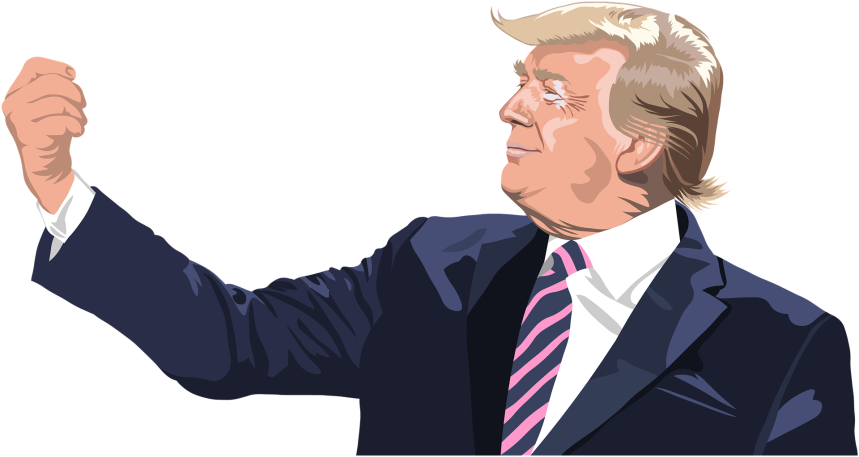 Siegerpose Donald Trump