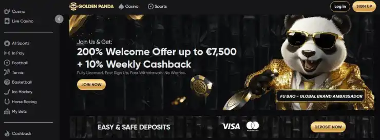 Golden Panda homepage