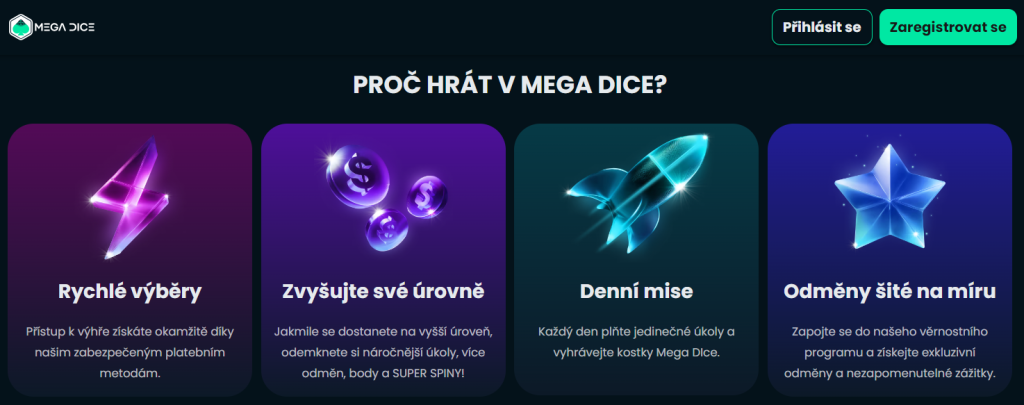 Zahraniční casino Mega Dice