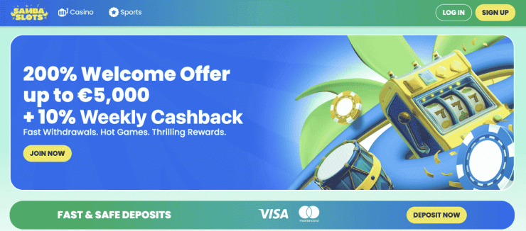 samba slots online stávkovanie