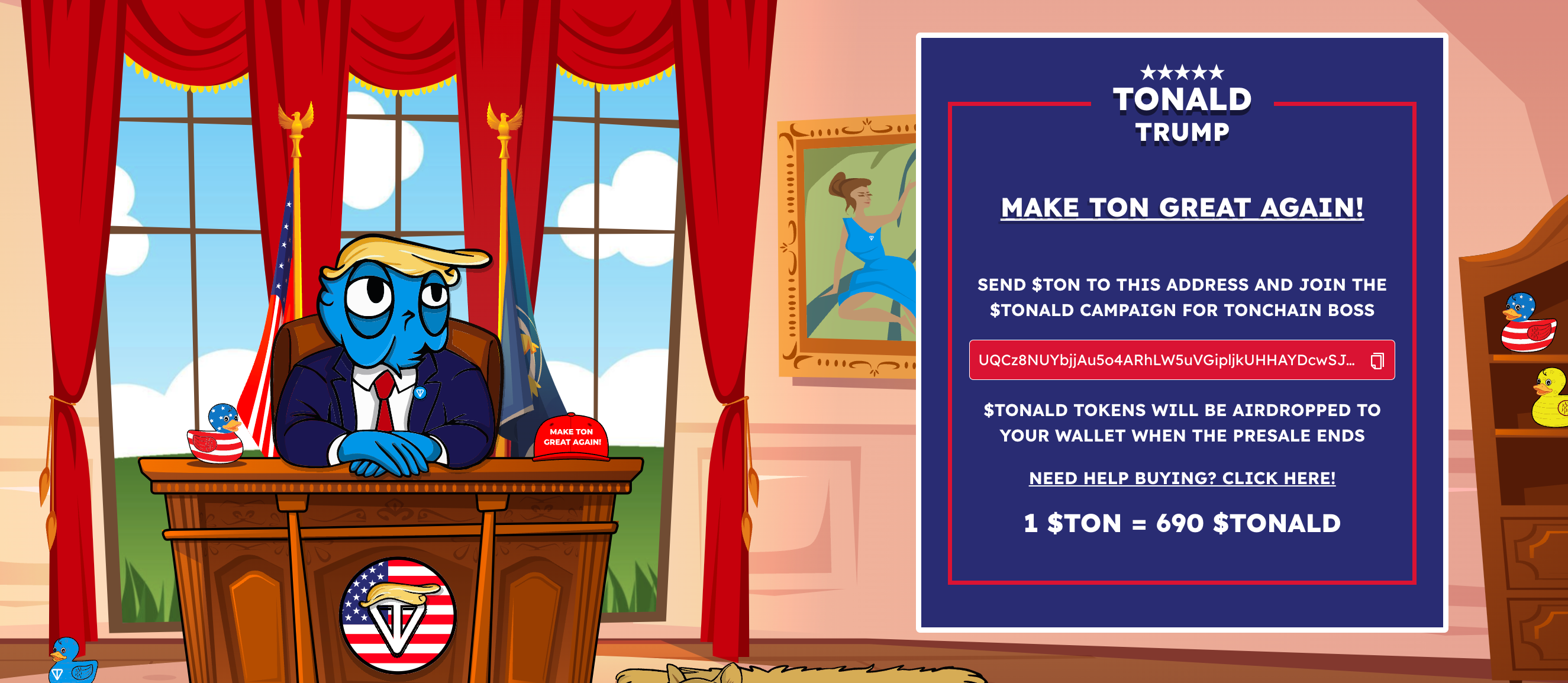 $TONALD presale ha comenzado 