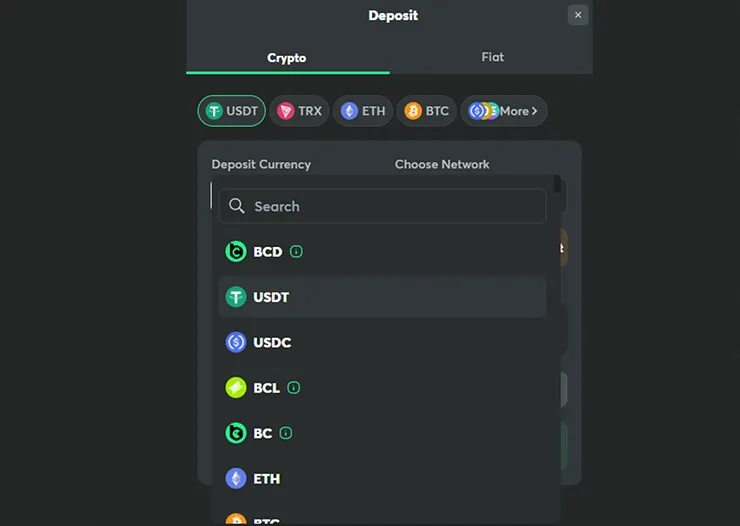 bc game crypto payments