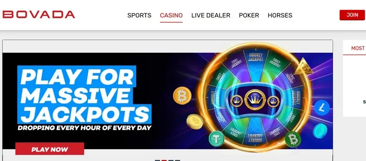 Bovada review of games hot drop jackpots page