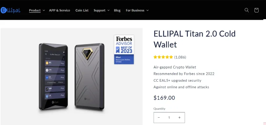 Ellipal- Dompet Wallet Crypto