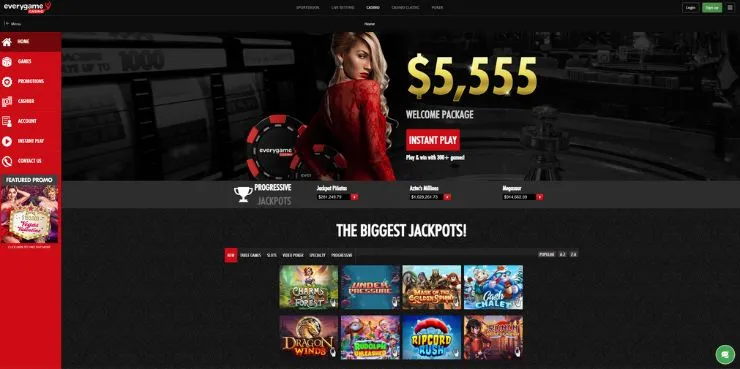 ewverygame welcome bonus and games