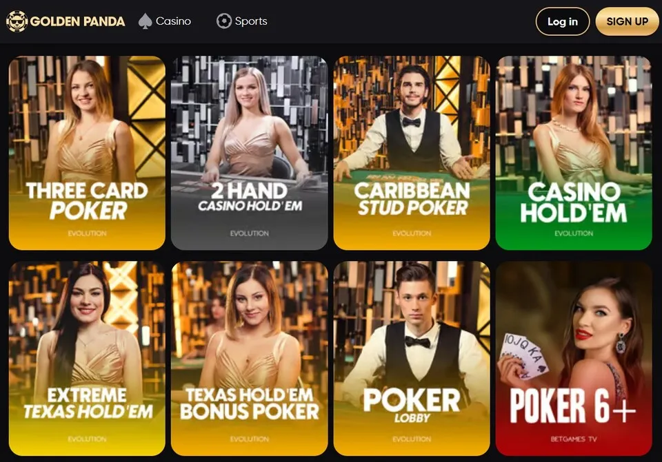 покер онлайн в криптоказино golden panda