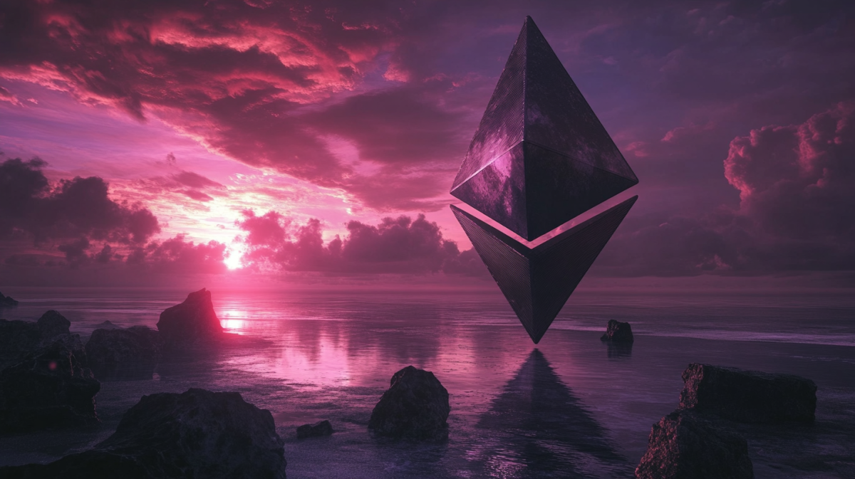 海の上に浮かぶイーサリアム