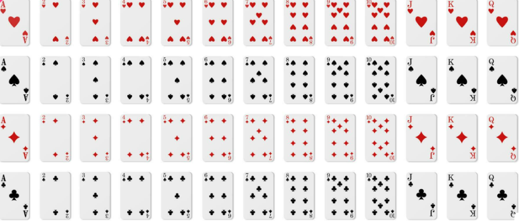 Karty používané v rámci pokeru online