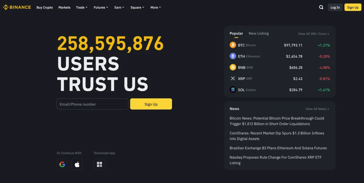 바이낸스 비트코인 거래소