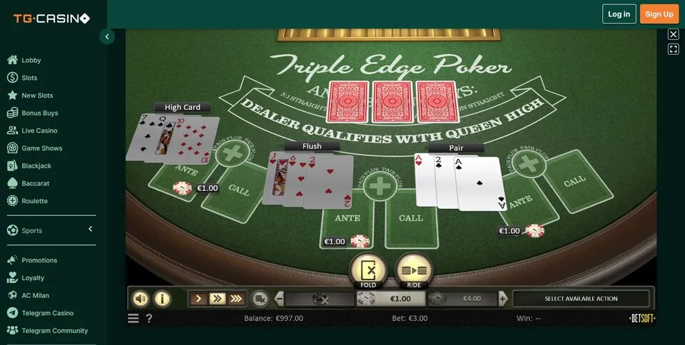 игра в покер в tgcasino