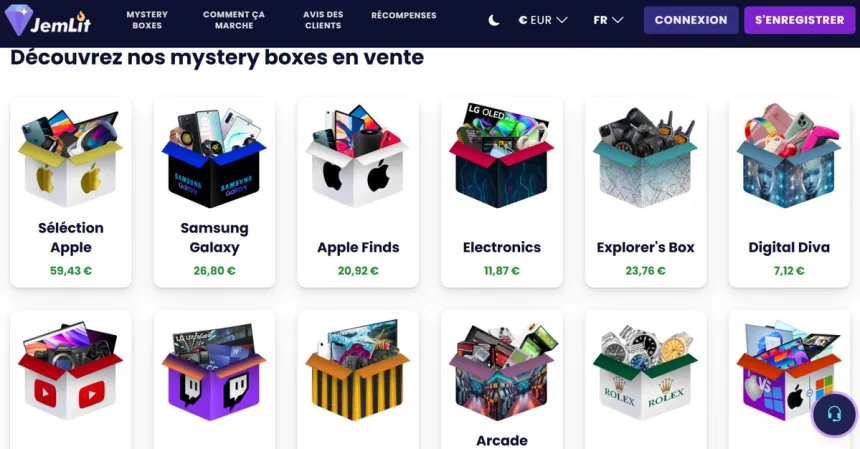 mystery box jeux instant gratuit jemlit.com