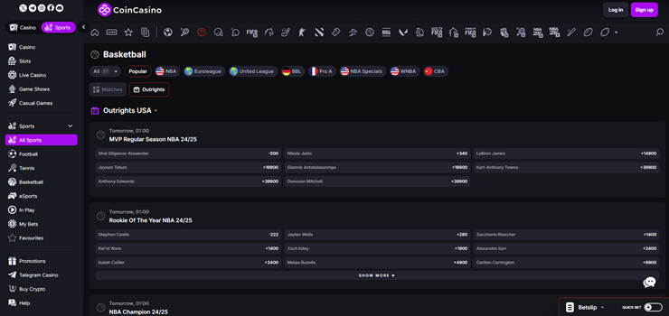 coincasino sportsbook