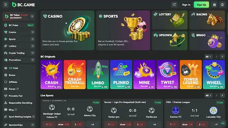 BC Game - non UK casino