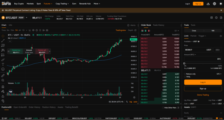 블로핀 선물 거래