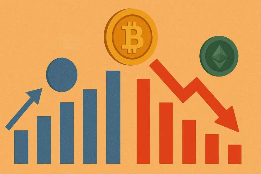 Crypto Market Cap Evolution Shows Diverging Trends Among Top Digital Asset