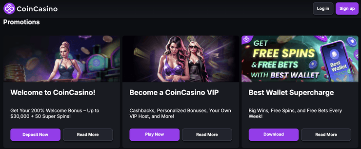coincasino bonus