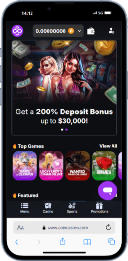 The CoinCasino Homepage