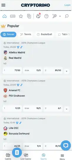 Cryptorino - crypto gambling sites