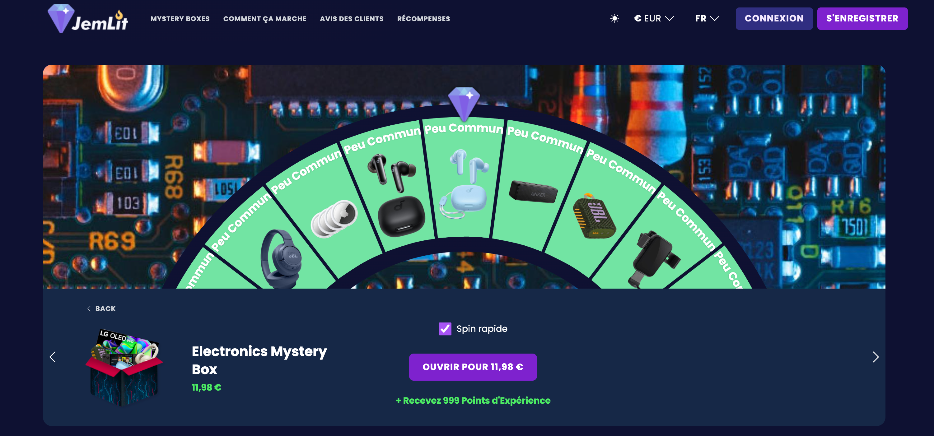 Électronique mystery box Jemlit