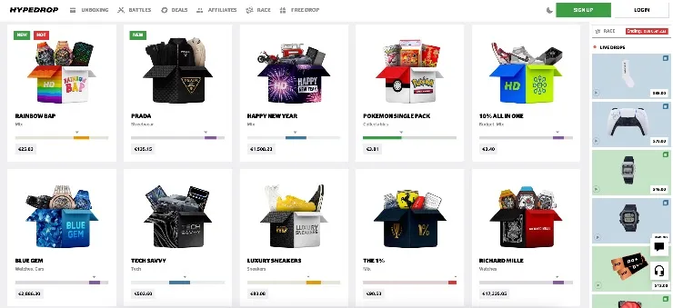 hypedrop mystery box