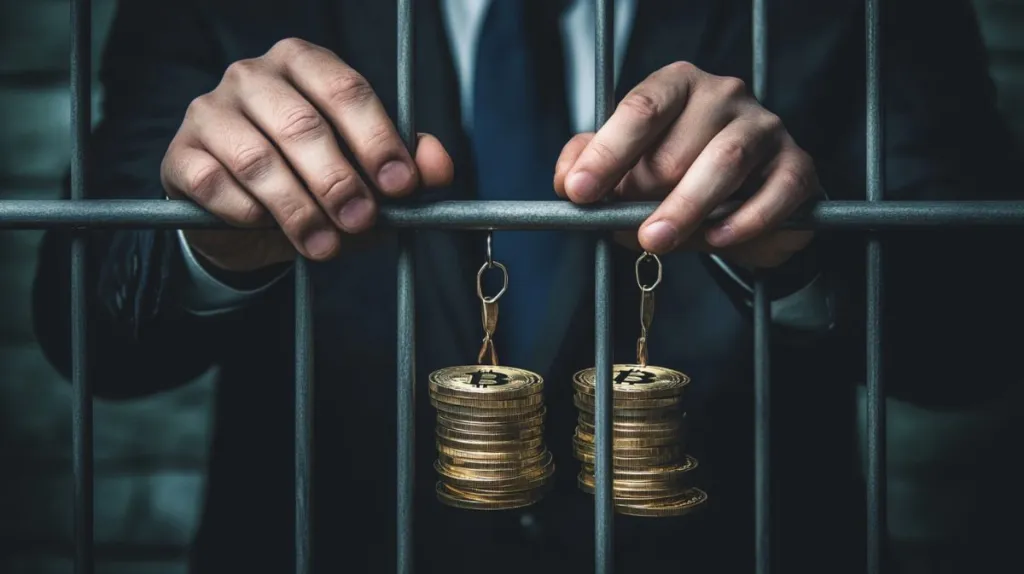 牢屋に入っている仮想通貨投資家