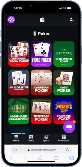 coincasino home page -crypto poker