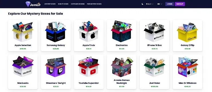 jemlit najlepšie mystery box balíčky