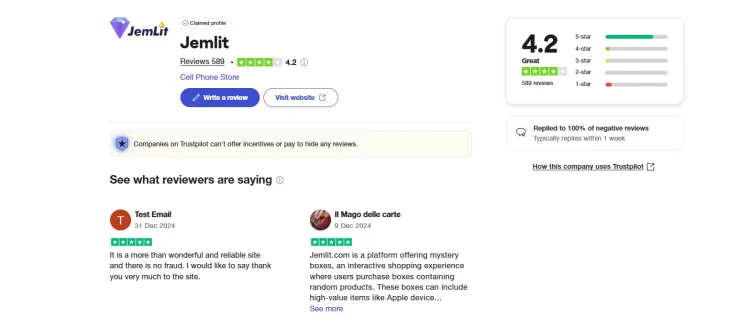 jemlit opinie trustpilot