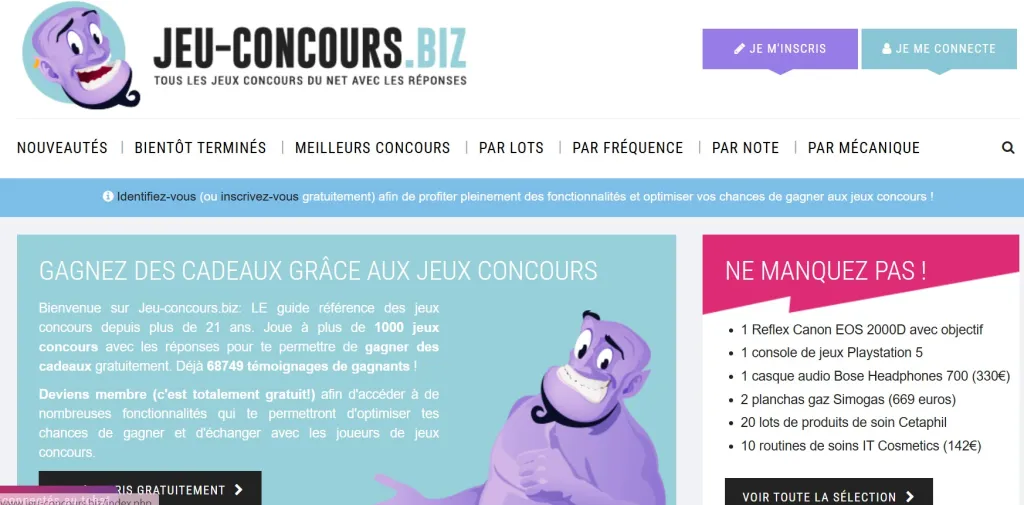 jeux-concours.biz jeux instant gagnant gratuit